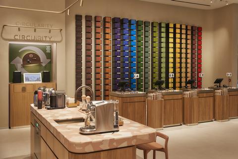 Nespresso Westfield Stratford - recycling area